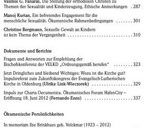 Sexualethik – ökumenische Herausforderungen